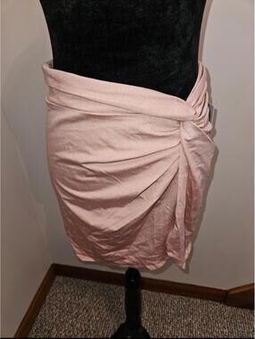 Sparkle Twist Skirt Cover Up - Shade & Shore Pink XL: Nylon Metallic BNWT